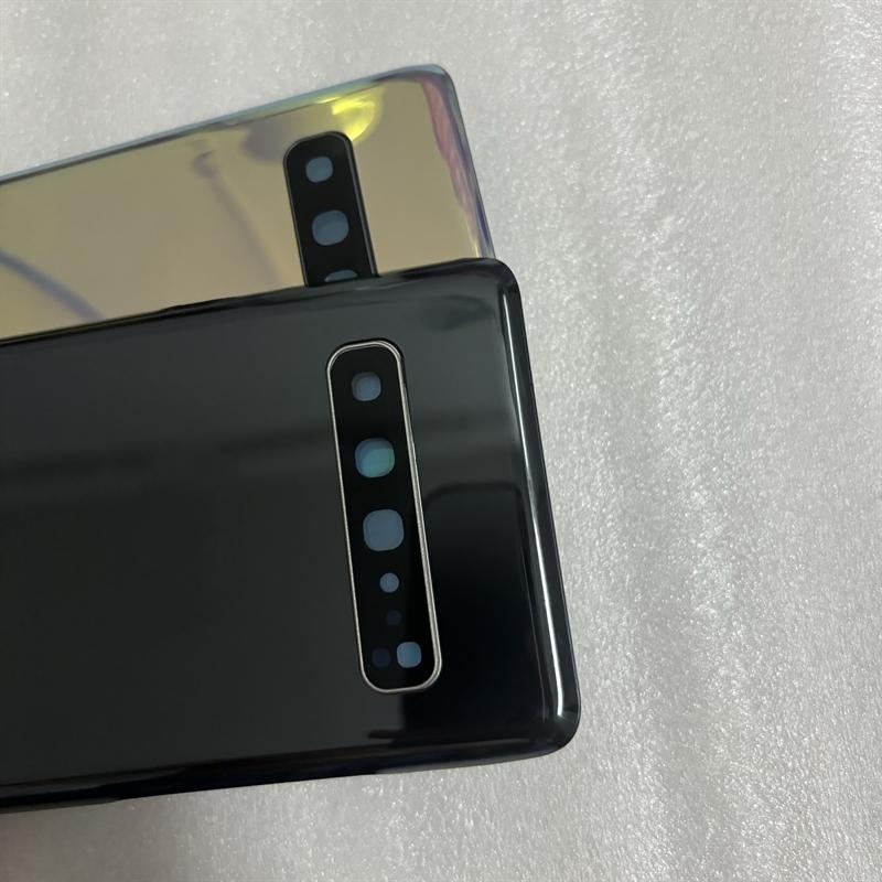 

For Sm Galaxy S10 5G SM-G977B G977F Battery Back Cover Rear Door 3D Glass Panel Housing Adhesive +Camera Lens Replace золотой