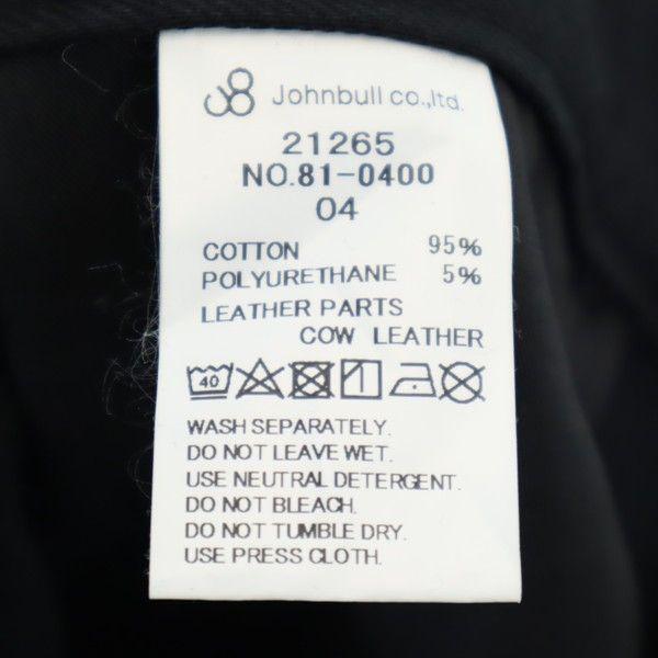 Unused Johnbull Made In Japan Slim Denim Pants 4 Black Stretch Men's Used