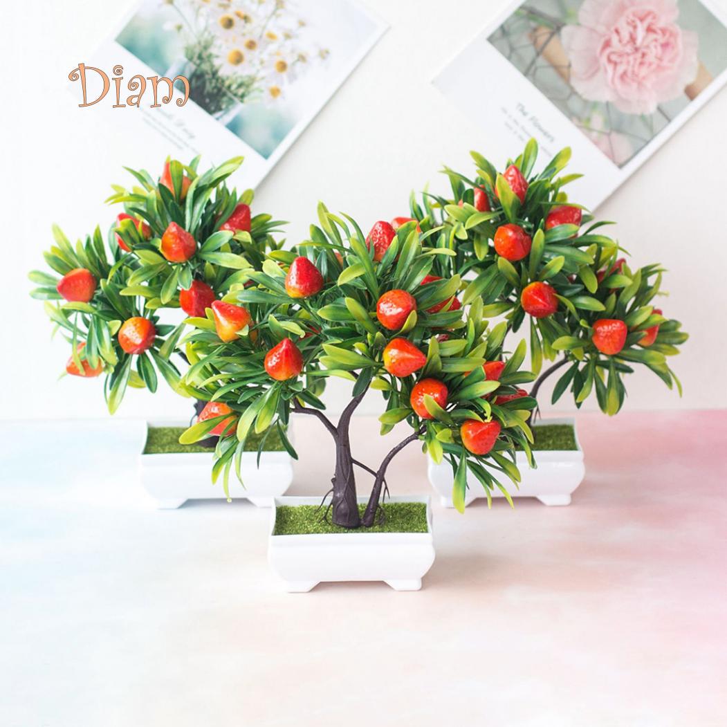 

Магазин Elens, 1 шт., искусственные фрукты, клубничное дерево, бонсай, домашний офис, сад, стол, декор для вечеринки