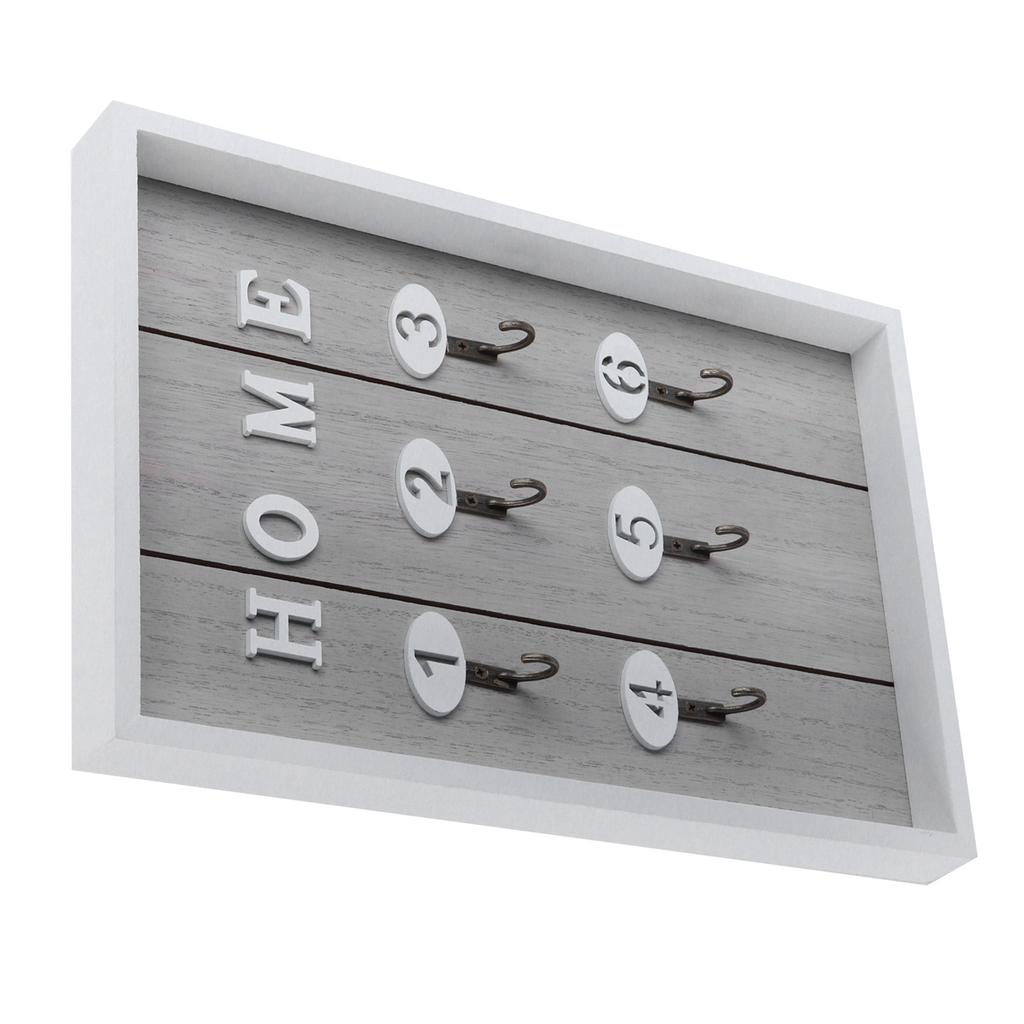 WallMounted Key Rack Wooden Key Organizer Hanger Decorative Key Hanging Holder Decor