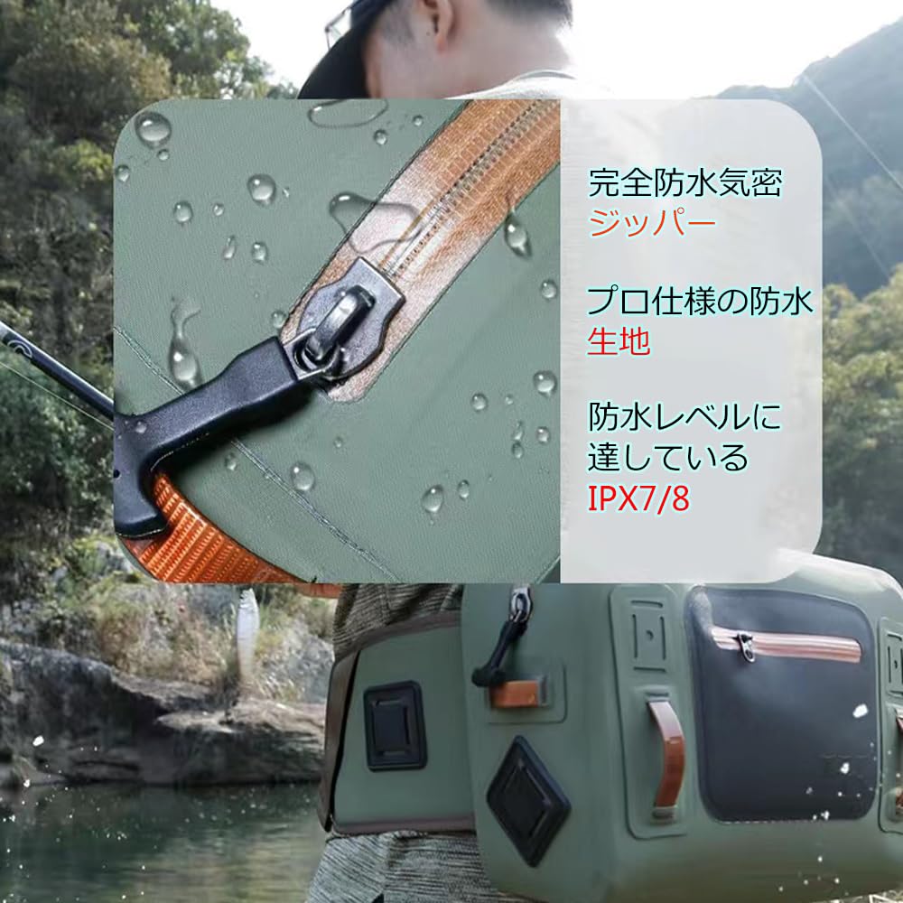 Wasserdichte Angeltasche, Fliegenfischtasche wird zum Angeln, Surfen, Tauchen und anderen Outdoor-Aktivitäten verwendet