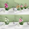 Faux Orchid Arrangement With Injection Molding For Table Centerpieces And Gifts