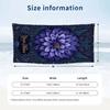 Purple Floral Art Theme Quick Dry Beach Towel Custom Name Text Print Large Sand Resistant Towel Beach Vacation