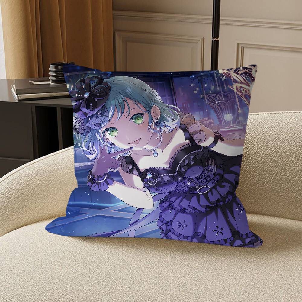 BanG Dream-Hikawa Hina Pillow Anime Pillow Sofa Bed Head Pillow Cover Cushion Cover 45x45 Cm Fashion