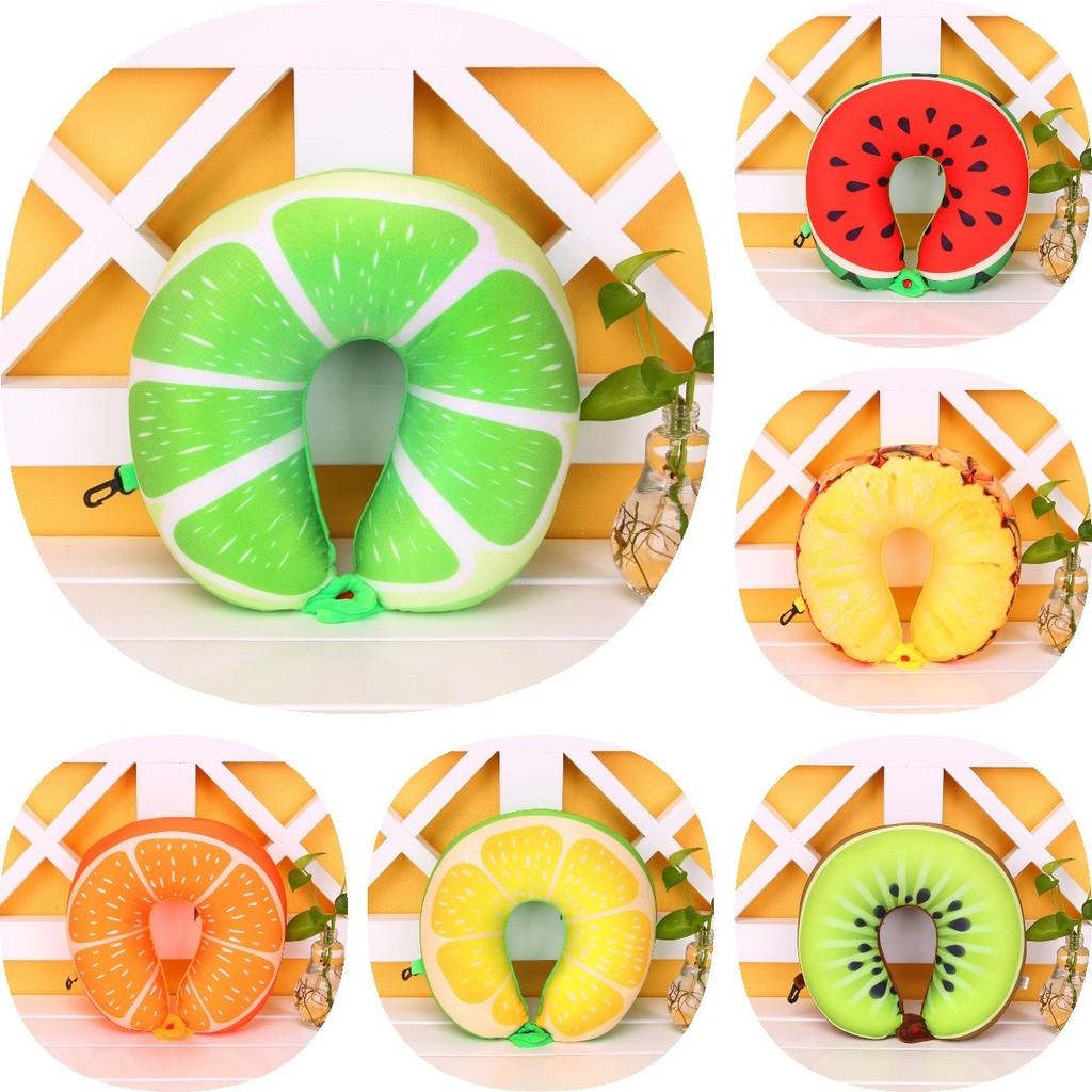 Fruit Pattern U Shaped Neck Pillow Gift Plush Material Daily Supplies Travel