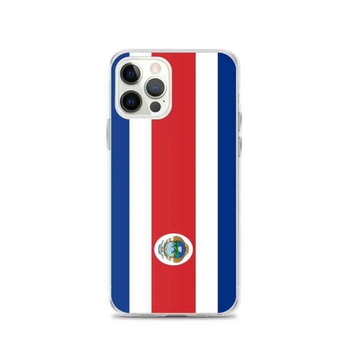 Coque Télephone Drapeau Costa Rica - iPhone 12 Pro
