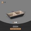 Commercial Melamine Two-Color Drop-Resistant Teacup and Imitation Porcelain Dish Set for Hot Pot Cuisine with Compartments.