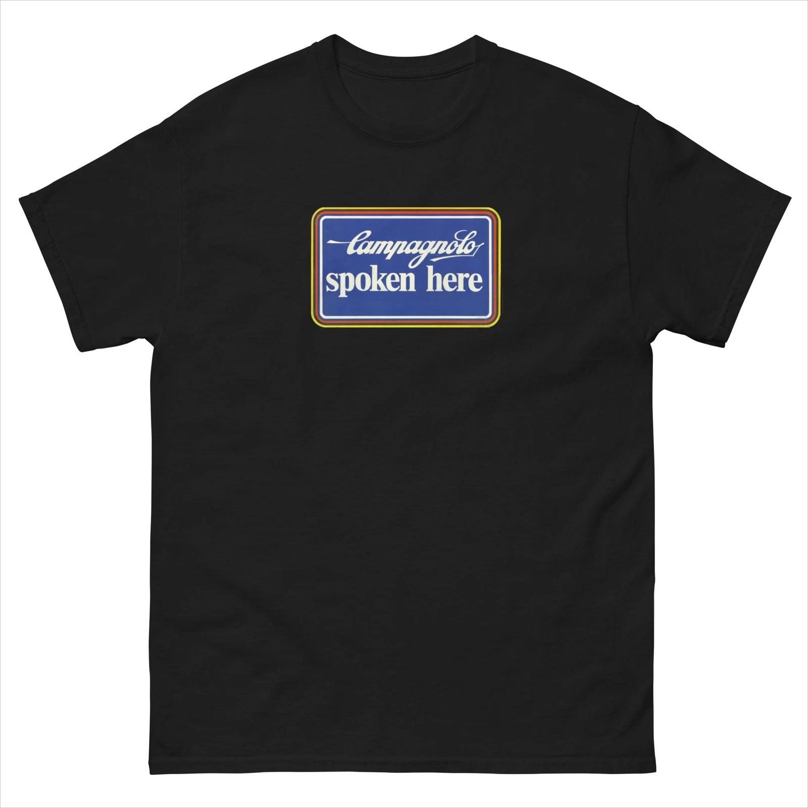 campagnolo spoken here logo t shirt cycling tee S