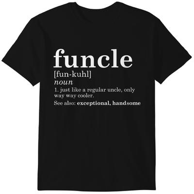 Camiseta Funcle Masculina Camiseta Engraçada de Tio Presente de Dia dos Pais Camiseta Gag de Aniversário Camiseta Clássica