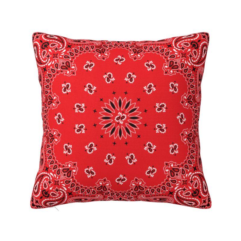 

Ethnic Bohemia Style Paisley Bandana Cushion Cover 45x45 Cm Velvet Polyester Throw Pillow Case For Sofa Home Decor Pillowslip 30x30cm 12x12in