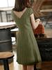 Women's Short Sleeve Casual Dress in Multiple Colors - Olive Green, Burgundy, Navy, Khaki