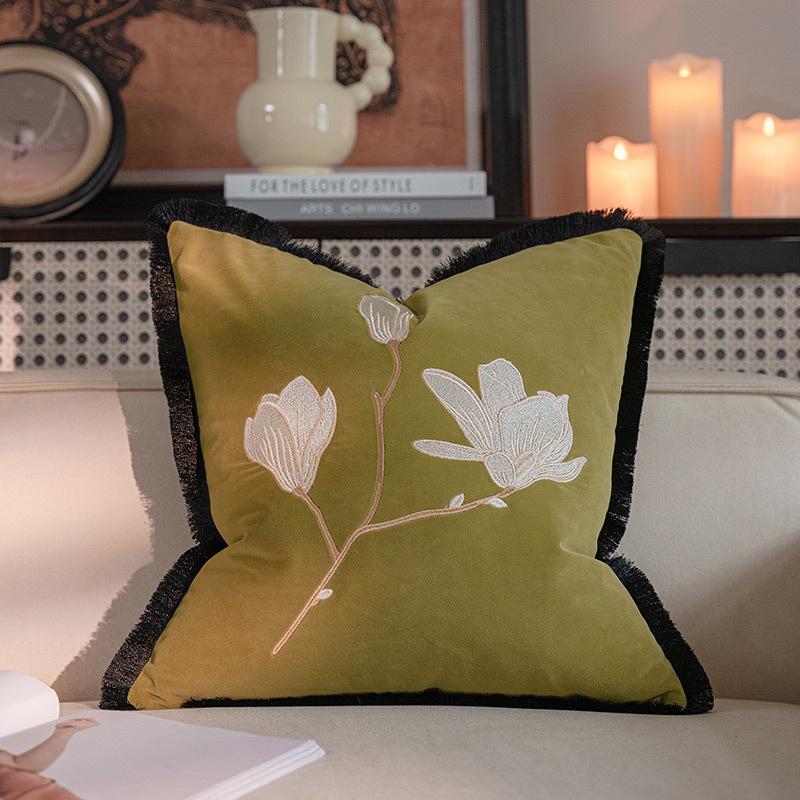 Chinese Embroidery Pillow Cover Home Decor Couch Cushion Cover Retro Design Throw Pillows 45x45cm