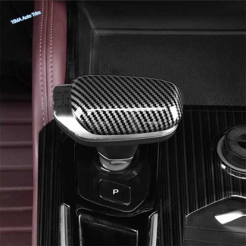 Peach Wood Grain Gear Shift Head Handle Knob Cover Trim For Geely Monjaro Kx11 Manjaro 2024 Protection Decoral Accessories