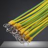 Yellow Green Grounding Wire With O-Rings Terminals Solar Photovoltaic Panel Ground Wiring Connection Hole Size 9mm