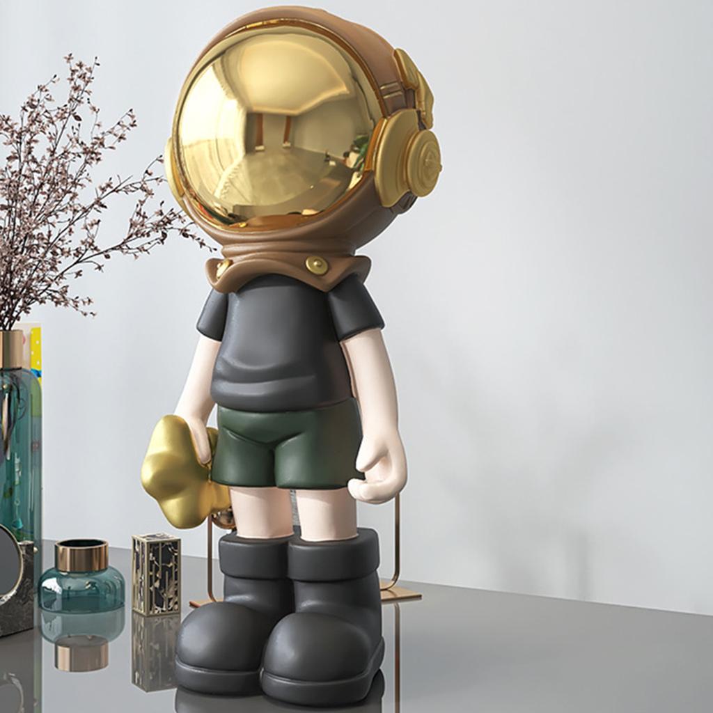 Modern Home Astronaut Figurine Sculpture Statue Astronaut Figurines Kids Spaceman Living Room Large Art Craft Nordic Style Decor