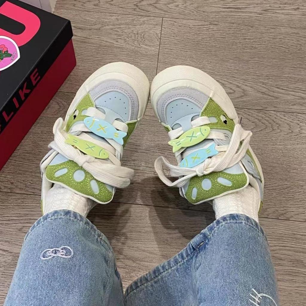 Fashion Women's Casual Shoes 2025 Spring New Fashion Cross Tied Height Increase Platform Sneakers Breathable  Comfortable Non Slip Flats