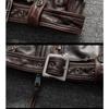 Chinesische Größe Herren schwere Motorradjacke aus natürlichem Rindsleder Oberschicht lässig Vintage Retro Moto Anzug Ledermantel Winter