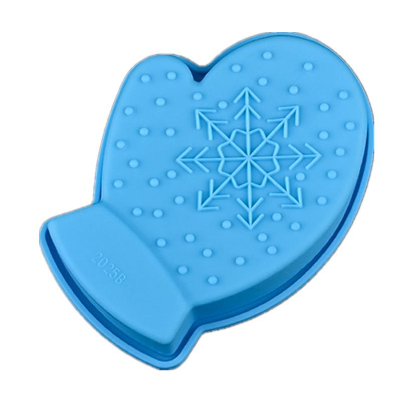 1Pc Small Silicone Mould Christmas Tree Santa Claus Snowflakes Baking Cake Molds Xmas Party Decoration