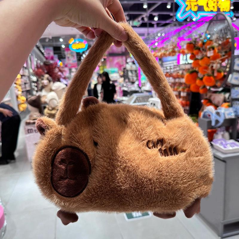Internet Celebrity Capybara Capybara Plush Bag Cute Little Capybara Doll Bag Children's Scratcher Doll Bag
