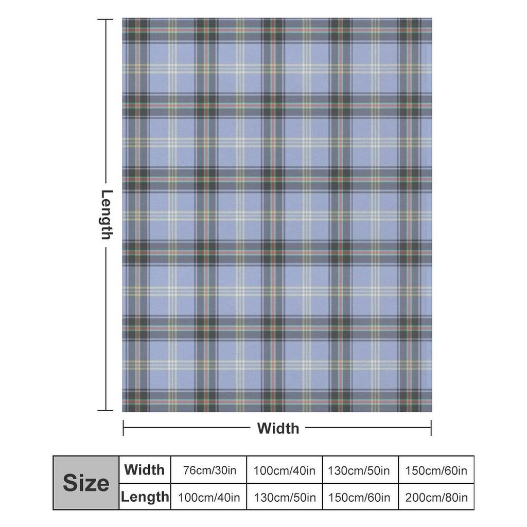 Clan Bell Original Scottish Tartan Throw Blanket Cozy Throw Blanket Birthday Gift for Him Her