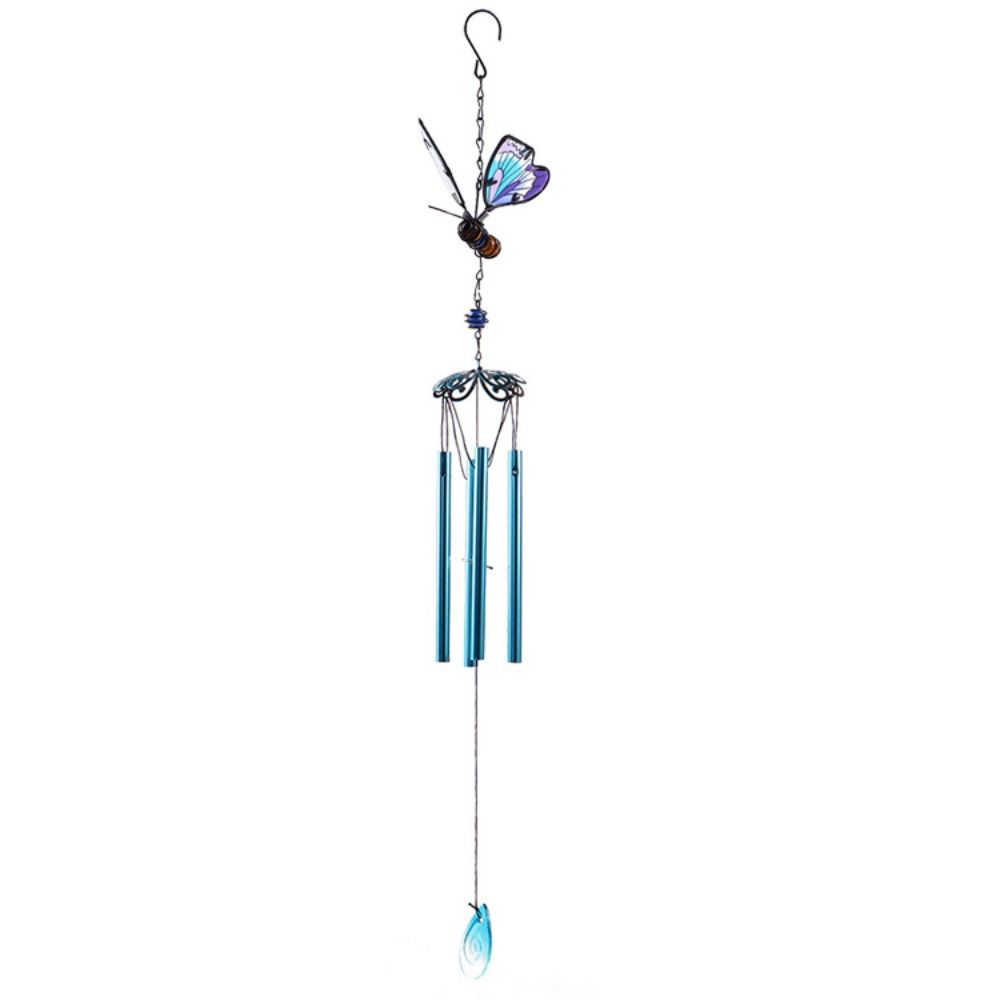 Metal 3D Butterfly Pendant Vintage Painted Hanging Decoration Craft Wind Chime  Scenic Spot