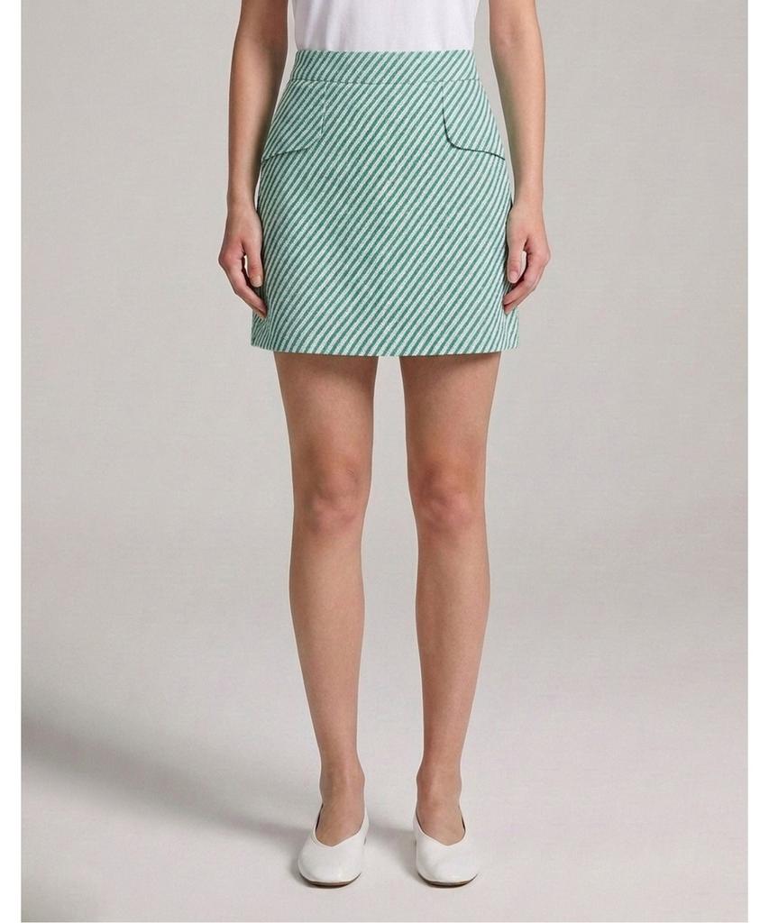 VANAKE Diagonal Pattern Mini Skirt_Vb36Skmd01Z