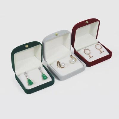 Schmuckaufbewahrungsbox aus Flanell für Ringe, Ohrringe, Halsketten, Anhänger und Armbänder