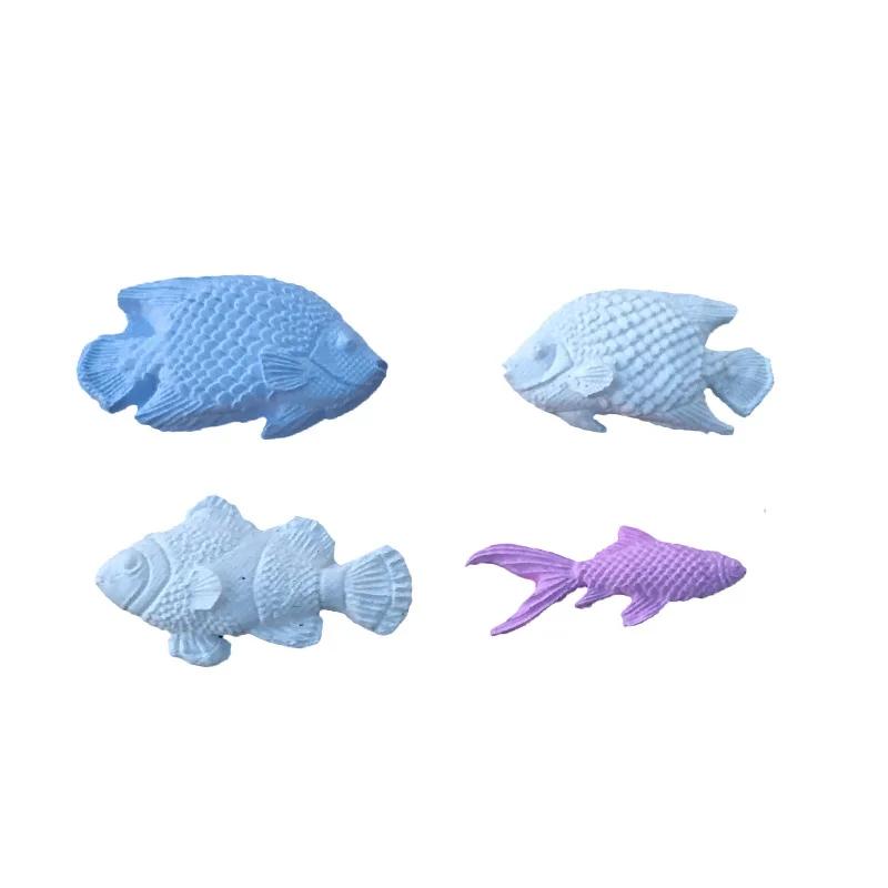 14.2*9.5cm Fish Silicone Mold Seaweed Coral Fondant Sugarcraft Forms Cake Decorating Tools Chocolate Candy Pastry Decorating