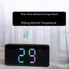 Mirror Clock Snooze Alarm Digital Timer Large Led Display Date Temperature Mute-