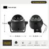 High Precision Car Compass with Adjustable Magnetic Declination and Light