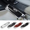 Leather Carbon Fiber Car Gear Handbrake Cover For ee1 Mini Cooper R50 R53 R55 R56 R60 R61 F54 F55 F56 F60 Interior Accessories1ee