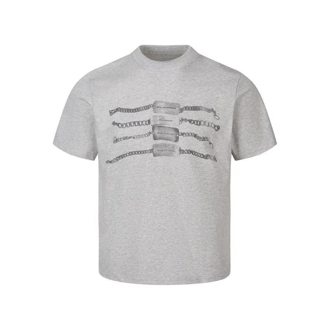 

New Summer Style Printed Pure Cotton Fabric Shortsleeved Tshirt for Men and Women Loosefitting Ideal for Couples Trendy 4XL