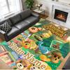 Crystal Velvet Rug Custom Name Text, Soft Non Slip Floor Mat Home DecorAnimal Crossing