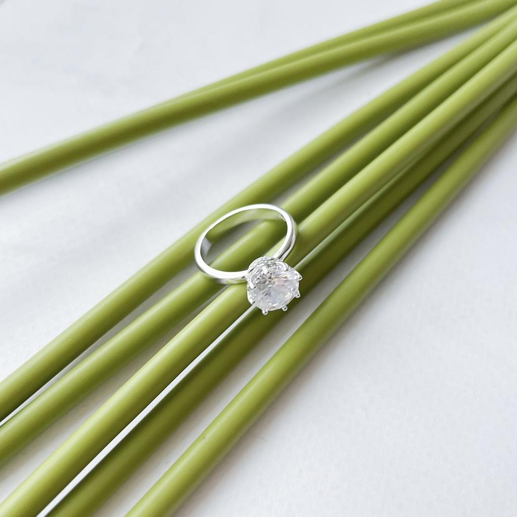 Silverring med cubic zirconia, produktvikt 3,74 g (2152132)