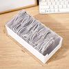 Desk Data Cable Storage Box Plastic Cable Organizer Box 7/3 Grids Clear Cords Storage Case Space-Saving Charging Cable Organizer
