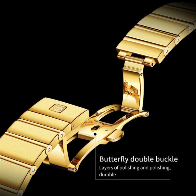 JINSHIDUN Nowy zegarek męski biznesowy i rekreacyjny W pełni automatyczny zegarek maszynowy Biznesowy wodoodporny zegarek wysokiej klasy