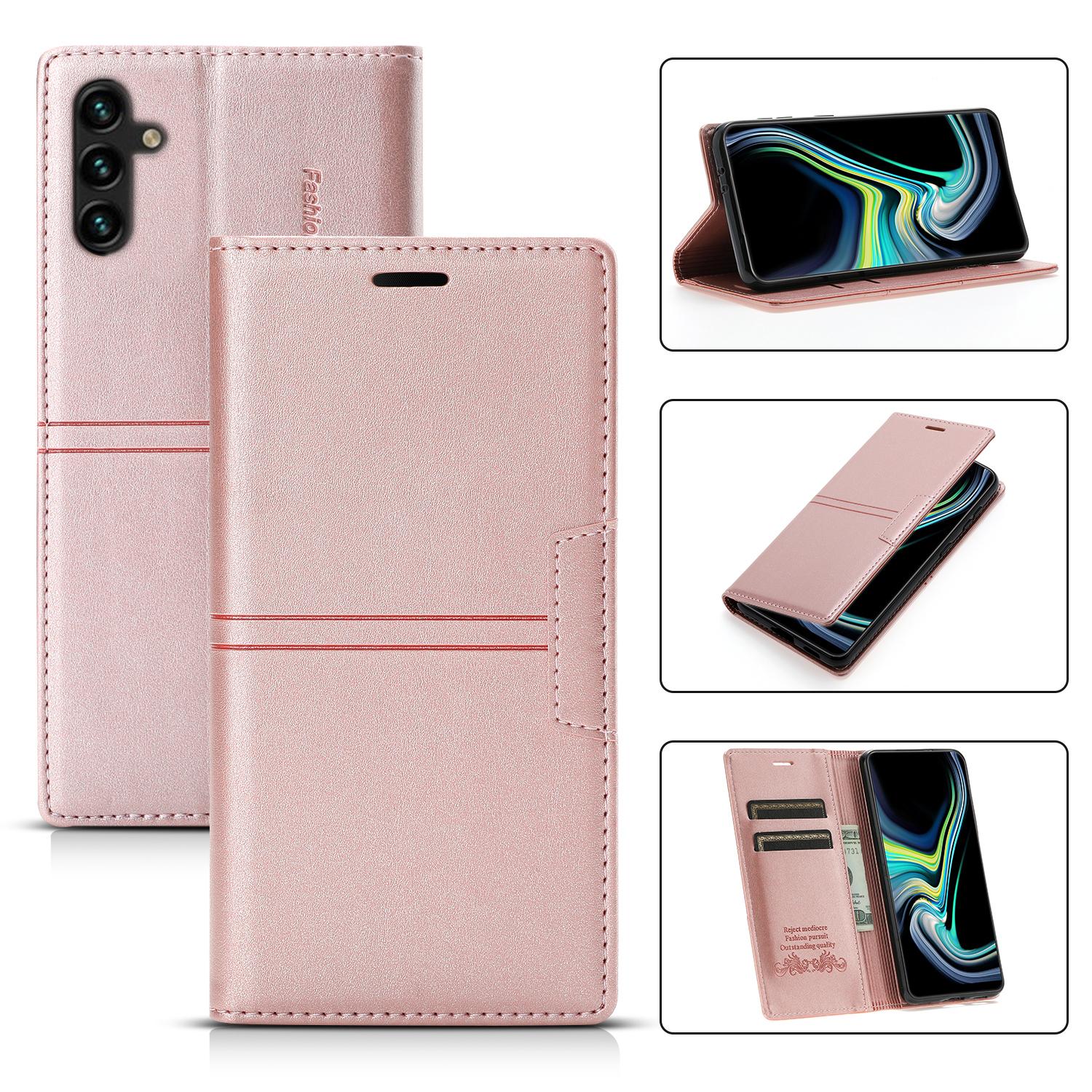 

For Samsung Galaxy S26+ Wallet Case Magnetic Closing Leather Phone Cover
