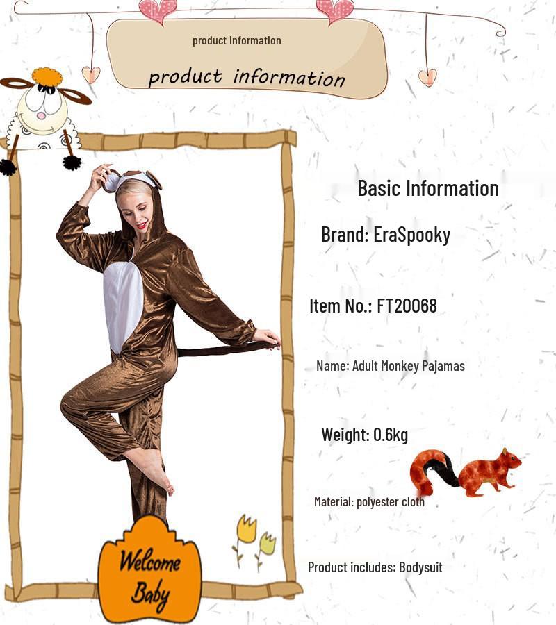 Funny Multi-Style Animal Costumes for Halloween and School Performances - Adult Sizes