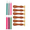 Wax Seal Stamp Kit Clear Pattern Simplicity DIY Classic Sealing Kit for Envelopes Invitations Weddin