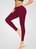 Yoga Pants for Women Fitness Milk Silk Butt-lifting Waist-cinching Sports Leggings 9-inch Leggings