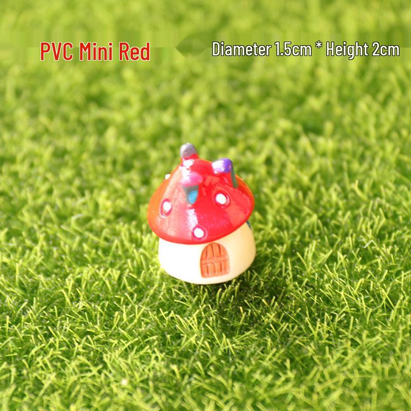 Moss Micro Landscape: Succulent & Mushroom House Ornament for DIY Miniature Gardens