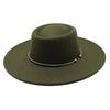 Wool Felt Classic Bowler Hat With Wide Brim For Outdoor Casual Wear