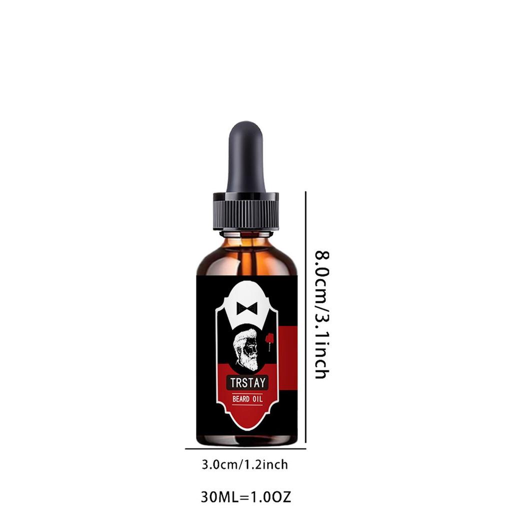Men's Beard Growth Oil Fluid Nourishing Beard Chest Hair Growth Essential Oil Professional Brazilian Keratin Rosemary