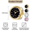 Ring One Size Fits 3ATM Water Roman Analog Stylish Fashion Accessory for Women Women's Watch, All, Resistant, Numerals, Display, Gold,