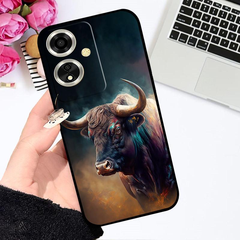 For OPPO A79 5G Case For OPPO A79 Cover Funda Coque Flower Painted Cartoon Silicone Soft TPU Phone Bumper For OPPO A79 5G Covers