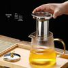 2026 Thickened Glass Teapot with Integrated Infuser – High-Temperature Resistant for Home Brewing