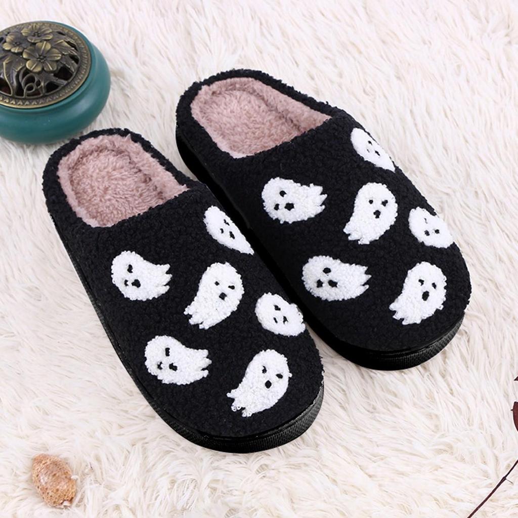 Women's Plush Bear Cotton Slippers - Cute, Thick-Soled, Warm Wool for Autumn & Winter 2023