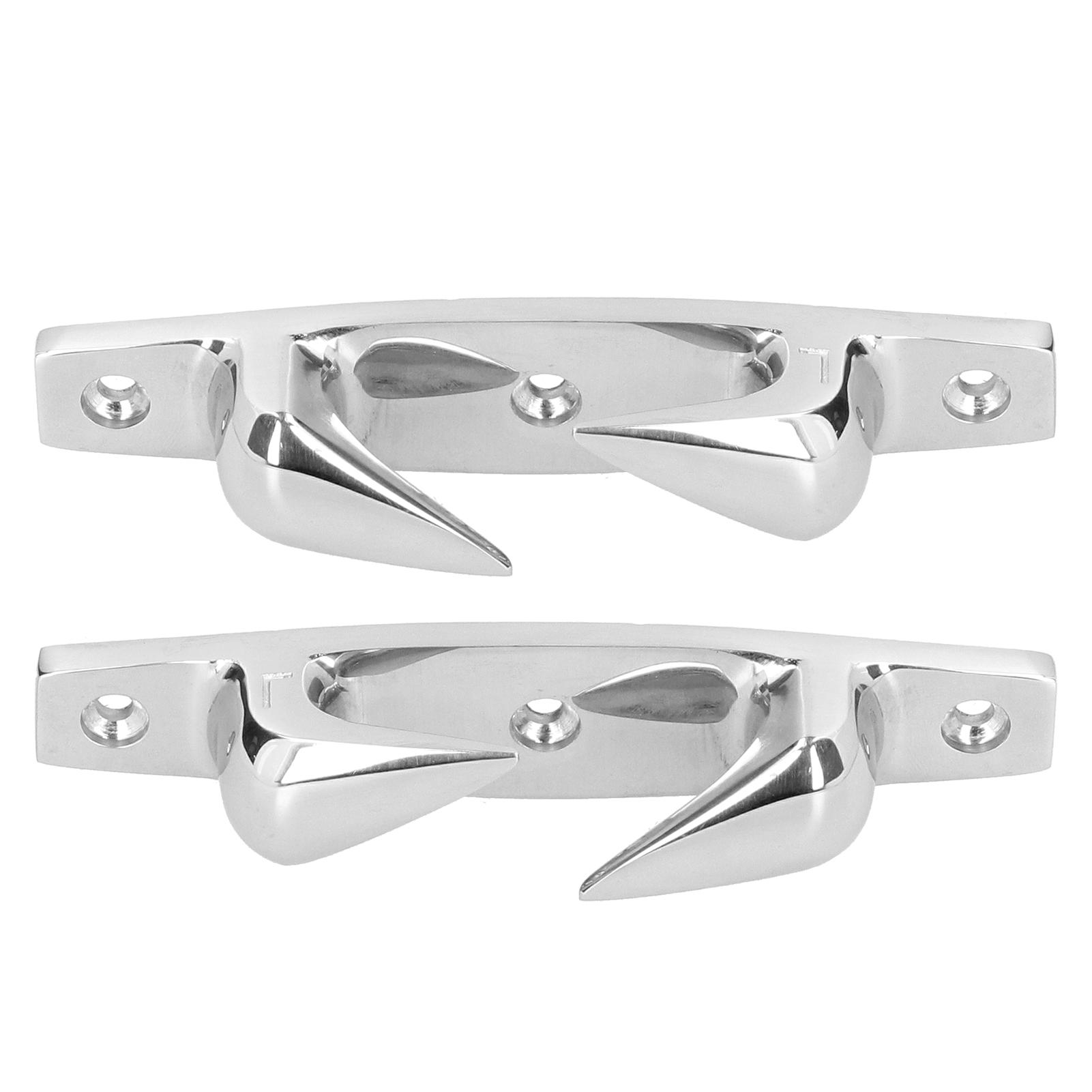 4.69in 316 Stainless Steel Anchoring Mooring Cleats Fairlead for Marine Boat Accessories Yacht Boats Bow Chocks Boat Fairlead