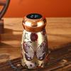 304 Stainless Steel Insulated Cup 230ml Chinese Style Thermal Water Bottle Temperature Display Leak-Proof Coffee Mug