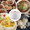 Microwave Steamer with Lid and Tray Kitchen Vegetable Steamer Kitchen Cookware for Heating Meals Pasta Dumpling Meat Bacon Corn
